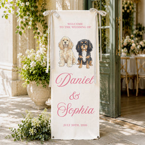 Custom Pet Watercolor Wedding Welcome Sign Wedding Decorations - Personalized Welcome Sign 81851f1c-5202-472f-b380-63100fb5efa0-5.jpg