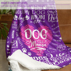 Dog Mom Blankets, Dog Mom Gifts for Women, Dog Mom Gift, Birthday Gifts for Dog Moms, Dog Lover Gifts for Women, Christmas Mothers Gifts Ideas for Dog Lovers