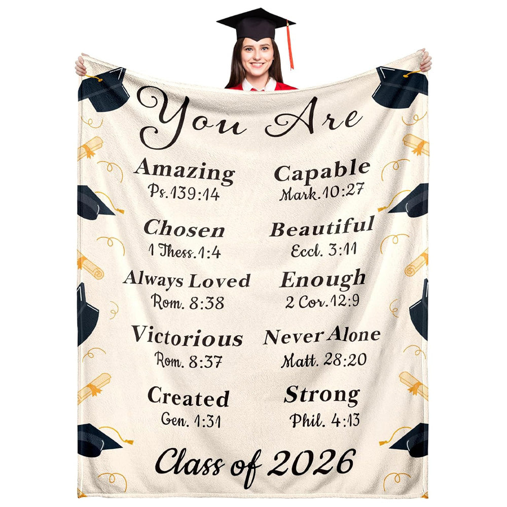 2026 Graduation Gifts for Her Him, 2026 Graduation Throw Blankets, Class of 2026 Gifts Bulk, Senior Year 2026 Graduattion Decor, Best Gift for High School Senior Night
