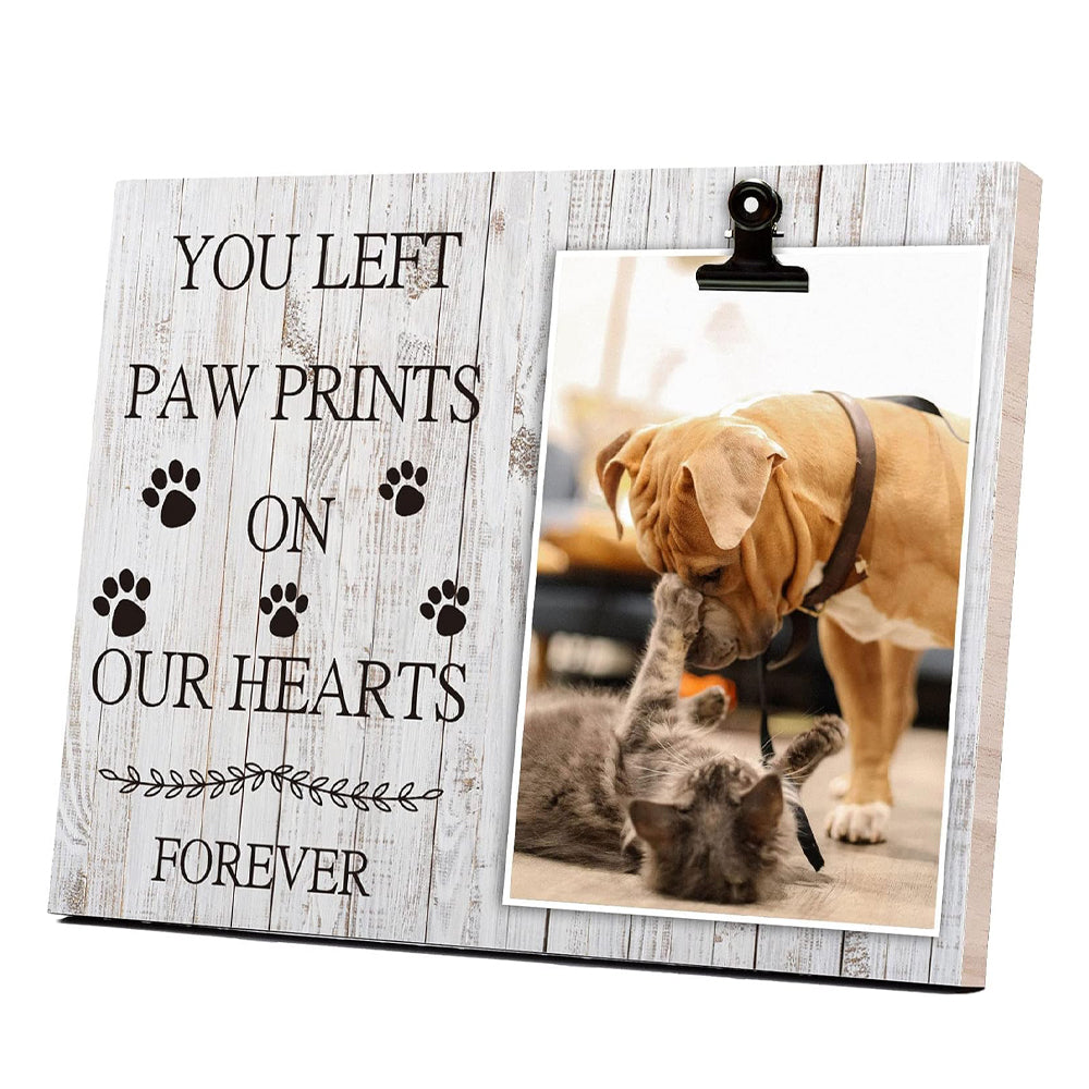 Pet Picture Frame Cat or Dog Frame Custom Photo Clip Frame Memorial Pet Loss Picture Frame Memorial Dog Gift