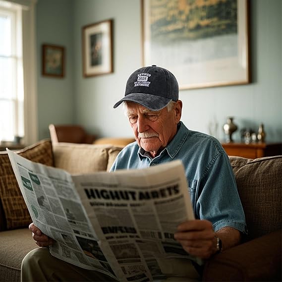 Retired 2025 Not My Problem Anymore Personalized Baseball Cap Adjustable Mens Gifts Ideas for Birthday Fathers Day Gift