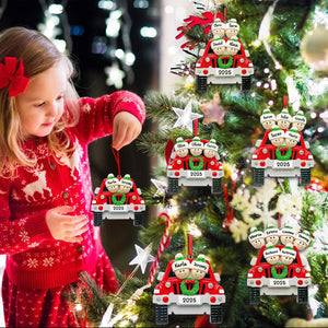 Personalized Christmas Ornaments 2025 Family of 2-6 Names Christmas Ornaments Custom Christmas Ornaments for Family, Parents, Friends, Xmas Tree Decoration, Gift