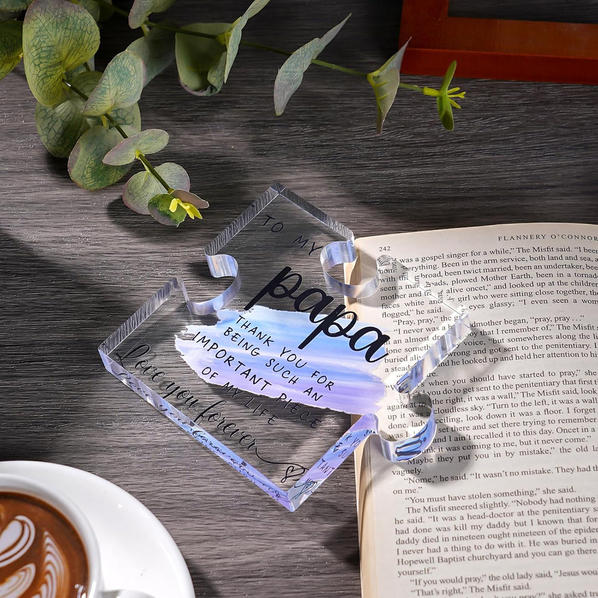 Papa Gifts from Grandkids - Papa Gifts from Grandchildren - Best Papa, Grandpa, Grandfather Gifts Card, Papa Fathers Day, Grandparents Day, Birthday Gifts from Grandkids - Papa Puzzle Piece