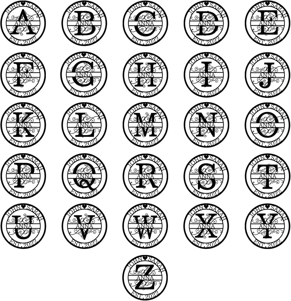 Custom Metal Sign - Personalized Name Sign - Family Sign - Outdoor Metal Wall Art Home Decor - Personalized Gift for Couple - Anniversary Wedding Gift