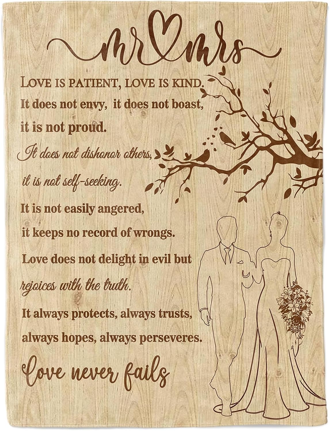 Wedding Gifts for Couples 2025 Soft Blanket, Bridal Shower Gifts for Bride to Be, Anniversary Mr and Mrs Gifts, Wedding Gifts for Newlyweds Just Married Gifts Wedding Throw Blanket