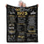 50th Anniversary Blanket - Golden '50 Years of Marriage' Commemorative Gift for Couple - Wife, Husband, Parents, Grandparents - Back in 1975 - Blanket