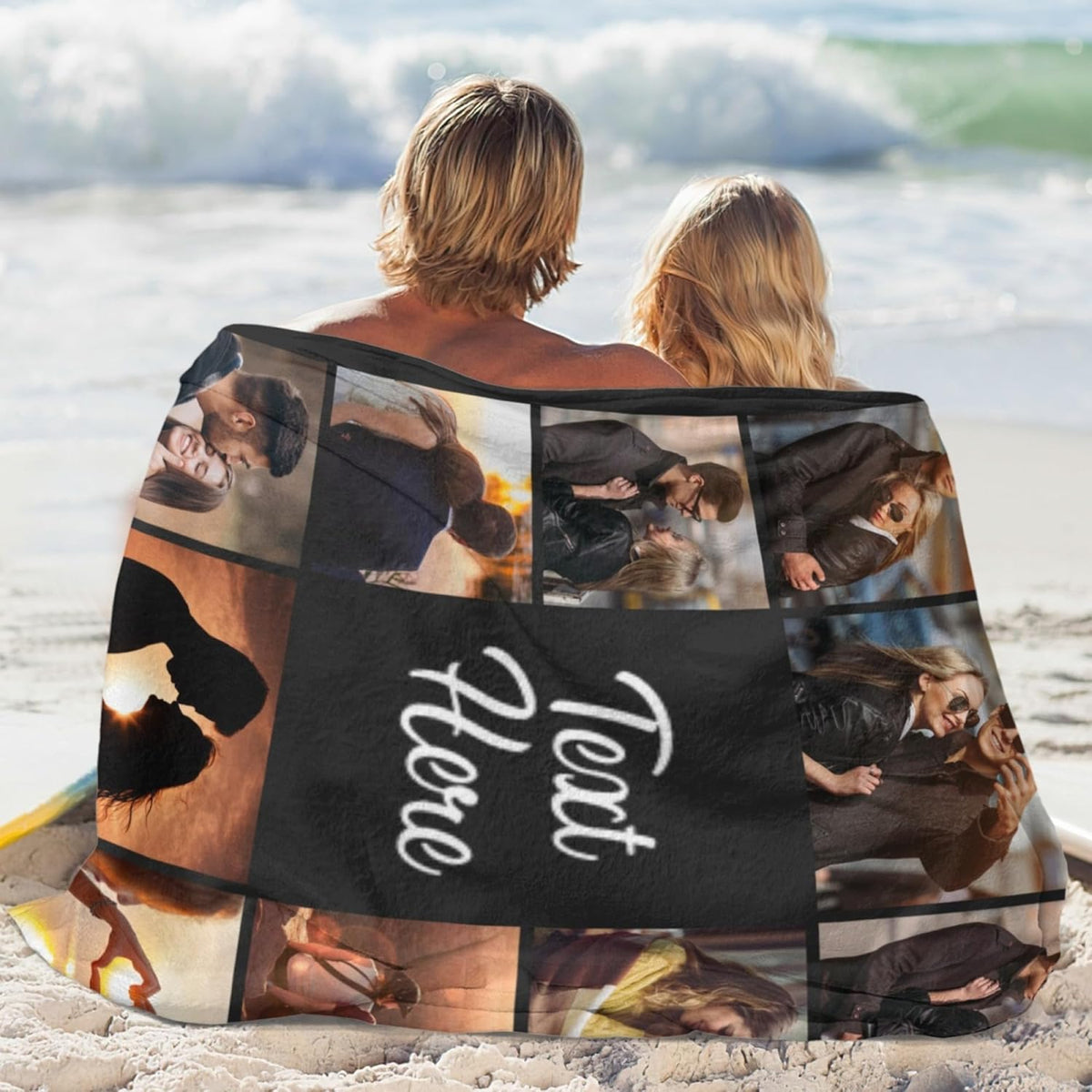 Custom Blanket with Picture Text Customized Thow Blankets Personalized Blanket Customizable Blanket Photo Blankets Customize Gifts for Mom Dad Couple Girlfriend Boyfriend Wife Husband