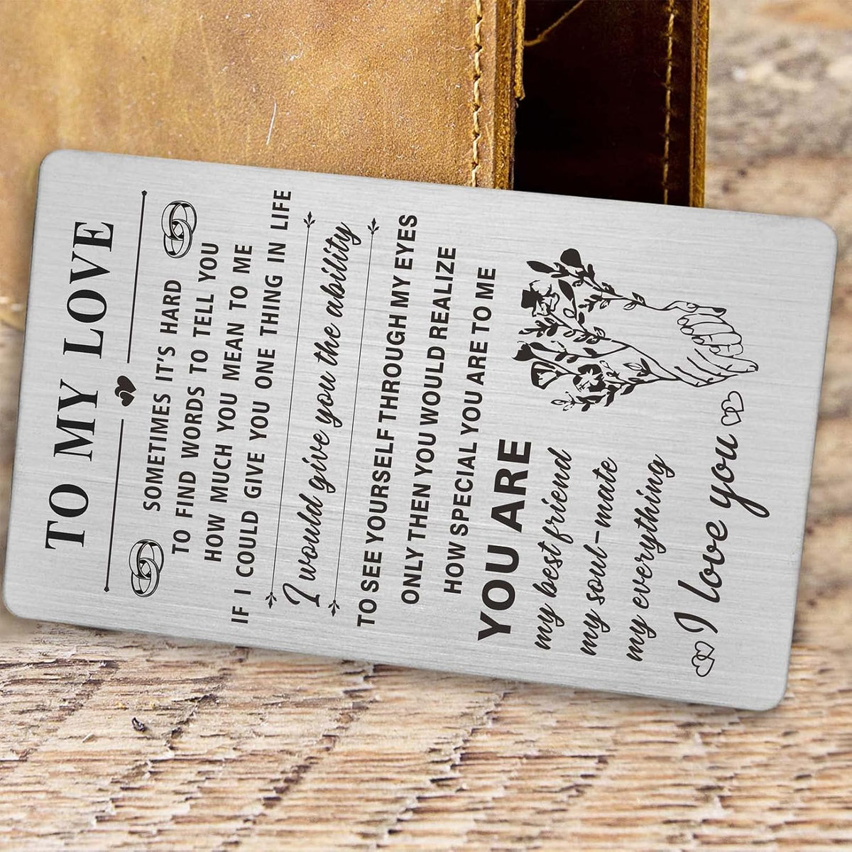 I Love You Gifts for Her Women, Romantic Wedding Anniversary Card for Girlfriend Wife, I Love You Always and Forever, Valentine's Mother's Day Christmas Birthday Card for Wife Girlfriend Woman