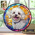 Custom Pet Portrait Stained Glass Suncatcher Personalized Dog Memorial Ornament, Pet Loss Remembrance Gift, Window Hanging, Bereavement Keepsake, Home Decor