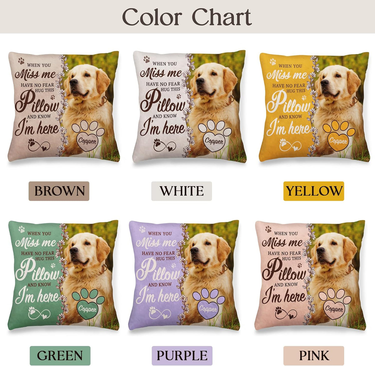 Personalized Pet Memorial Pillow with Photo, Dog Memorial Gifts for Loss of Dogs Cats, Pet Photo Gifts for Dog Lovers, in Memory of Pet, Loss of Dog Sympathy Gift, Dog Bereavement Gift