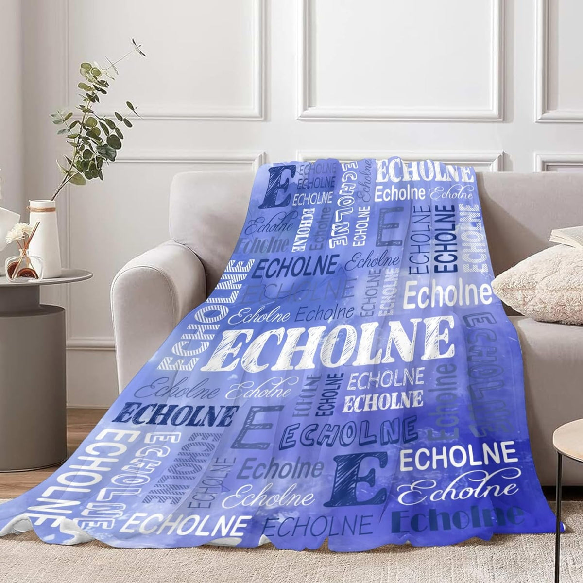 Custom Blanket with Name Personalized Blanket for Kids Adults Customized Blanket for Adult Birthday Christmas Valentines Day Gift
