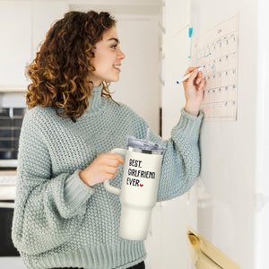 Gifts for Girlfriend - Girlfriend Gifts for Women - Anniversary, Valentines, Birthday, Christmas Gift for Her - Romantic Love Gift Ideas for Couple - 40 Oz Stainless Steel Tumbler with Lid