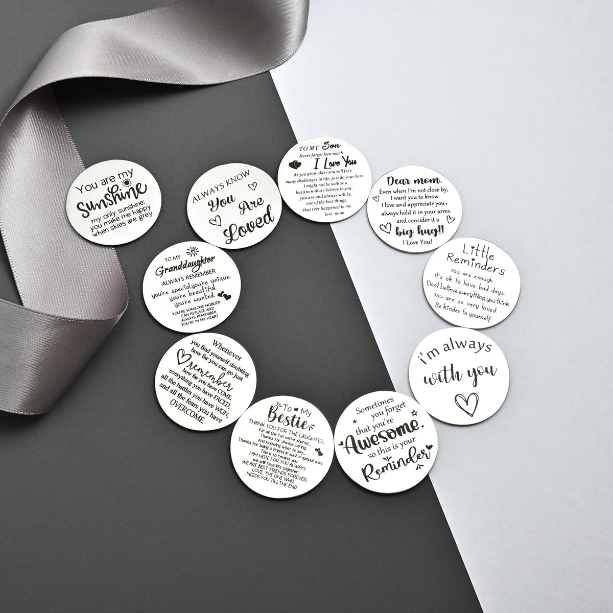 Pocket Hug Token keychain Gifts for Men Women Him Her Dad Mom Son Daughter Brothers Sisters Teacher Boy Girl Friends