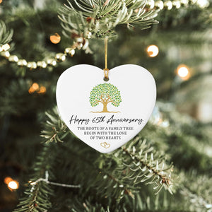 Anniversary Marriage Gifts for Couple Ornament Keepsake Sign Heart Plaque Happy Anniversary Ideas Gift for Couple Anniversary Wedding Gifts for Her Him Husband Wife
