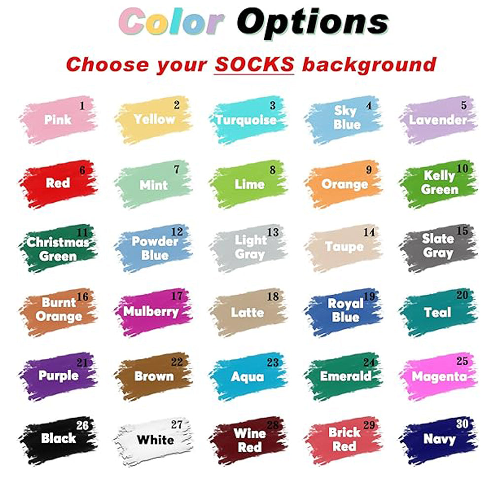 Custom Face Socks with Photo Novelty Crew Socks, Personalized Red Hearts Unisex Crew Sock Gifts for Men Women