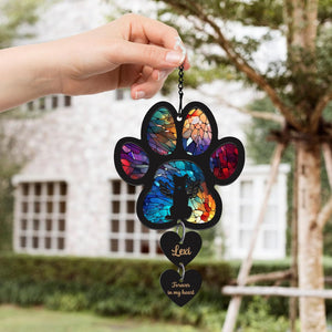 Dog Memorial Suncatcher, Personalized Pet Memorial Suncatcher with Custom Dog Breed and Name, Loss Of Dog Sympathy Gift for Dog Lovers, Dog Remembrance Gift, Pet Memorial Ornamen