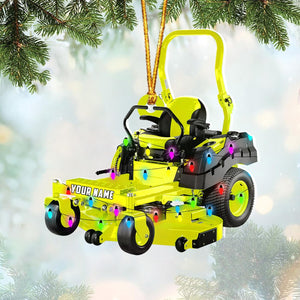Personalized Lawn Mower Christmas Ornament Lawnmower Ornament Lawn Christmas Tree Lawnmower Ornaments with Xmas Lights Gardening Christmas Tree Ornaments
