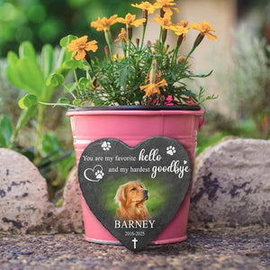 Memorial Dog Stone Pet Headstone with Photo | Personalized Cat Memorial Stones for Outside | Dog Memory Stone Deceased Pet Gifts for Owners | Best Remembrance Gift for Cats & Dogs Lovers