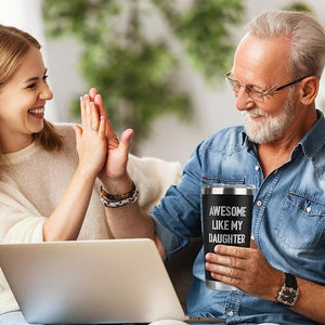 Gifts for Dad from Daughter - Dad Gifts from Daughter - Fathers Day Gift for Dads - Birthday, Father's Day, Christmas Gift for Dads - Father Ideas for Men - Stainless Steel Tumbler