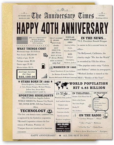 50th Anniversary Card for Women Men, Funny 50th Wedding Anniversary Decorations for Mom Dad, Romantic 50 Year Anniversary Card Custom Year Gift for Wife Husband, Golden Wedding Gift