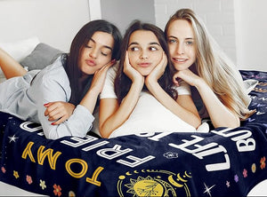 Best Friend Birthday Gifts for Women - Friendship Gift for Women - Christmas Valentines Graduation Birthday Gift Ideas for Best Friend Bestie BFF - Personalized Blanket Gift For Female Unique