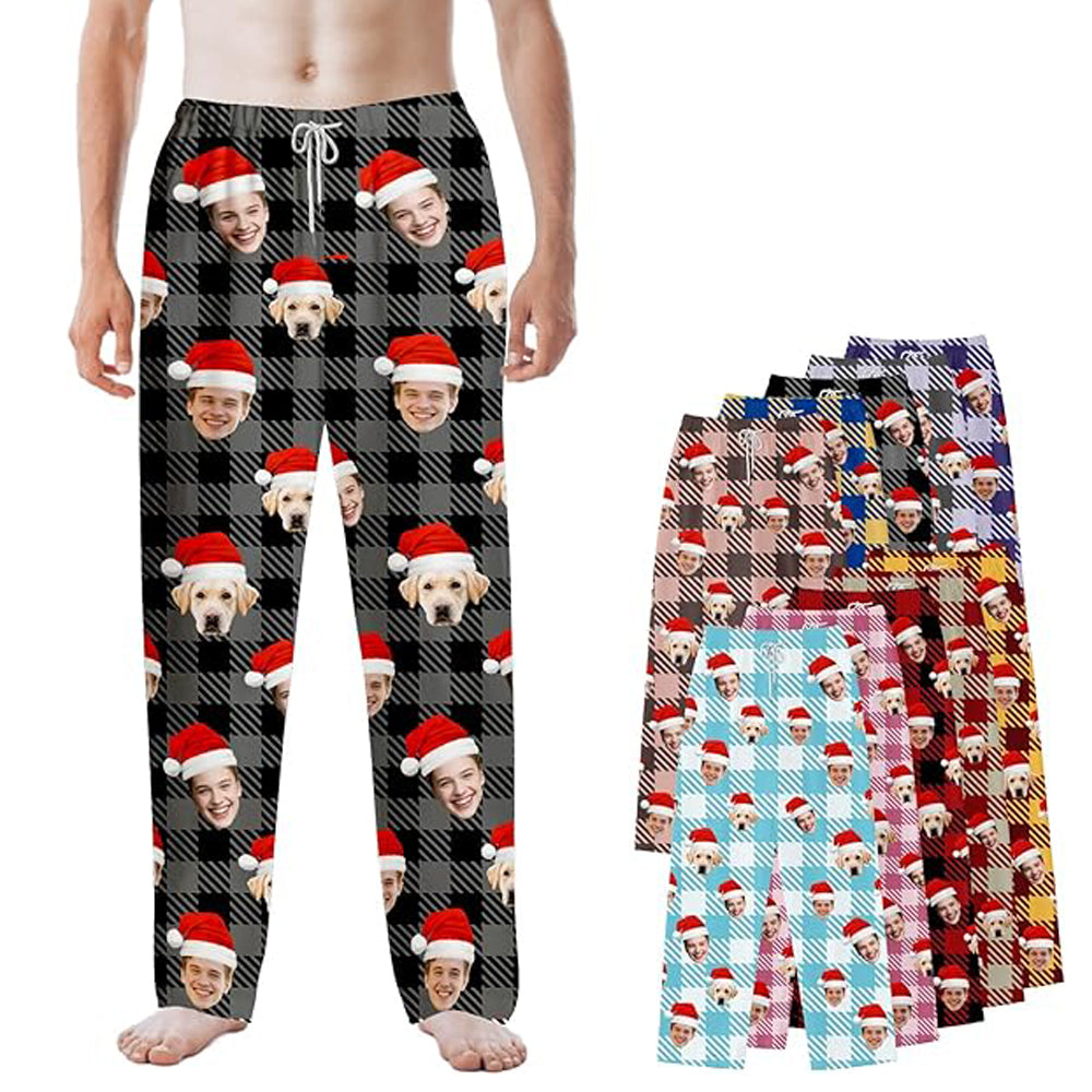 Custom Pajama Pants with Photo Men Women,Engagement Gifts for Couples,Personalized Wedding Gifts Christmas Gift