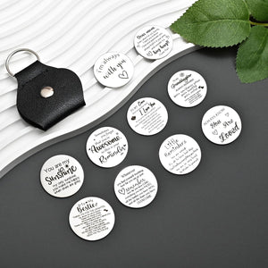 Pocket Hug Token keychain Gifts for Men Women Him Her Dad Mom Son Daughter Brothers Sisters Teacher Boy Girl Friends