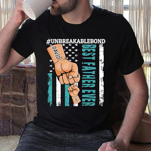 Personalize Best Grandpa Dad Ever Shirt - Custom Fist Bump Papa Father Shirt Hoodie Sweatshirt Unbreakablebond Father's Day Gift