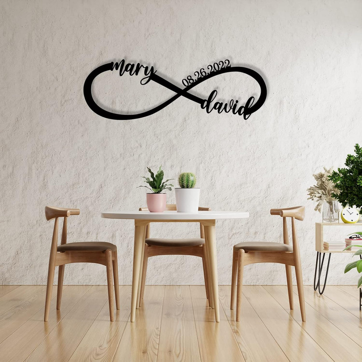 Wedding Gifts for Couples, Infinity Signs with Couple Name, Personalized Valentine'S Day Engagement Gifts, Gifts for Newlyweds, Anniversary Wedding Gift for Couple,Metal Name Signs Personalized