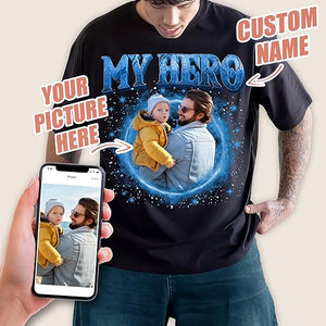 Custom Shirts for Men Personalized Gifts Customized Fathers Day Shirts Custom T Shirts Design Your Own Face Shirt