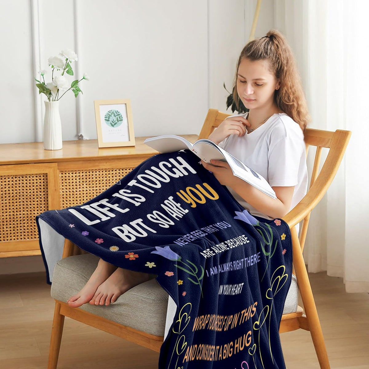 Best Friend Birthday Gifts for Women - Friendship Gift for Women - Christmas Valentines Graduation Birthday Gift Ideas for Best Friend Bestie BFF - Personalized Blanket Gift For Female Unique