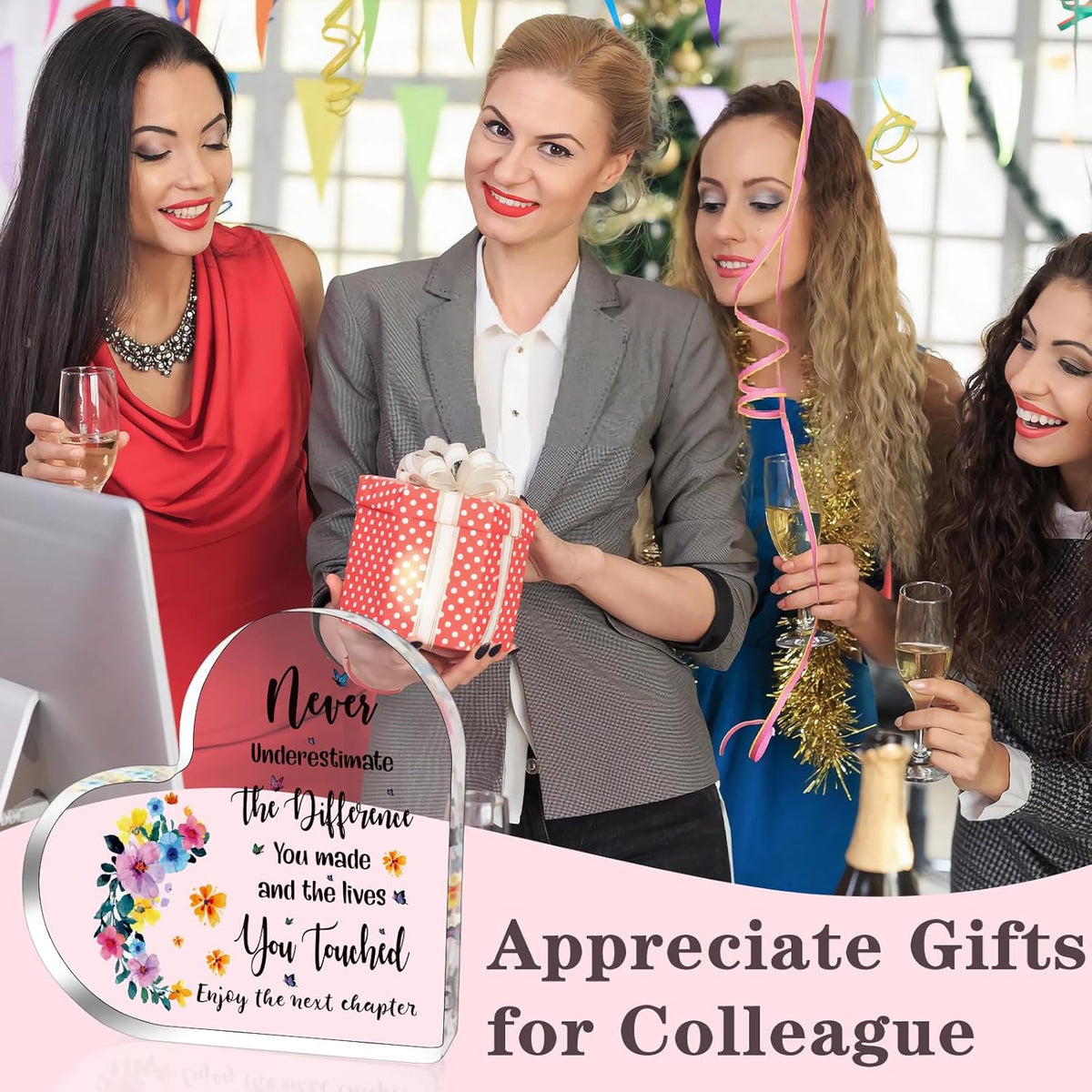 Retirement Gift for Women Coworker Leaving Gift Thank You Gifts for Friends Boss Leader Manager Supervisor Mom Grandma Employee Teacher Appreciation Gift Retired Decorative Signs Plaques