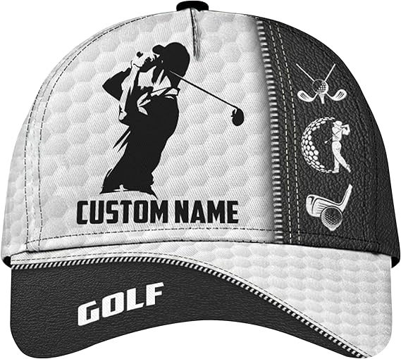 Personalized Golf Cap, Custom Name Golfer Gift, Women, Men, Golf Lover Gifts, Golf Hats Gifts for Golfer, Him, Her, Friends Father's day gift