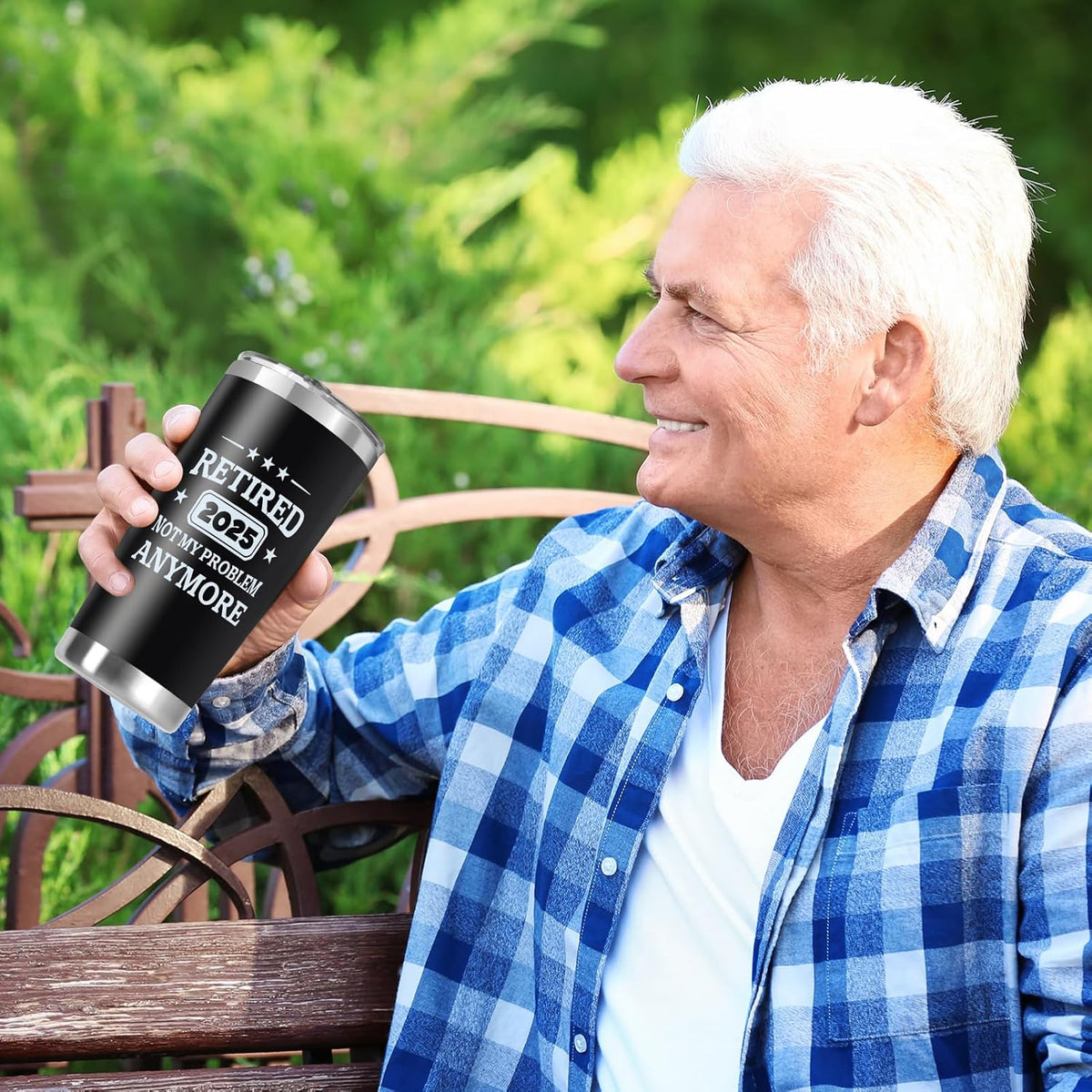 Retirement Gifts for Men 2025 - Best Funny Retirement Gifts for Teachers Coworkers Boss Doctors - Retired Gifts for Men, Humorous Happy Retirement Gifts, 20 Oz Retirement Coffee Tumbler Cup