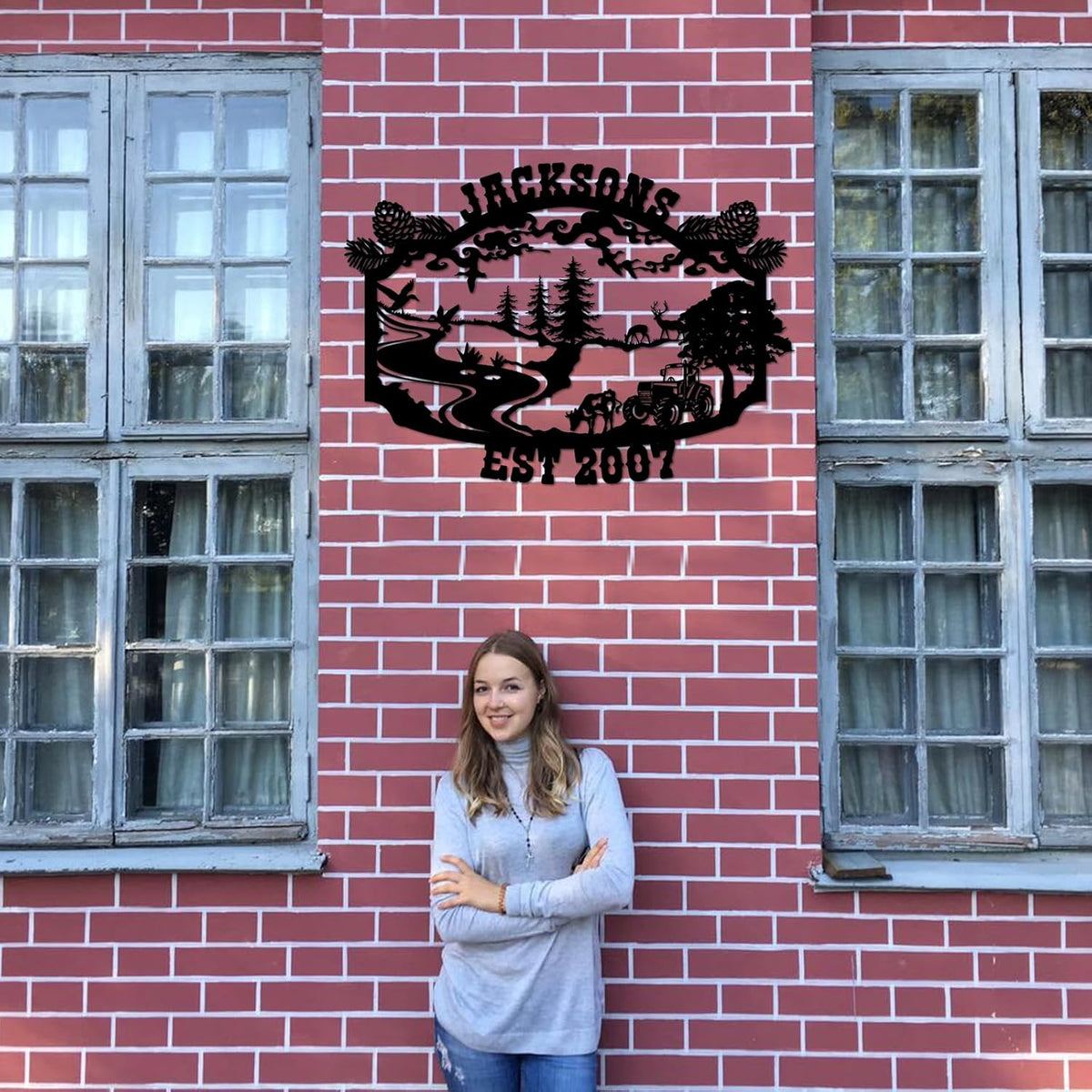 Custom Metal Signs | Personalized Farm House Metal Sign | Custom Metal Ranch Name Sign | Family Name Sign | Metal Wall Decor | Personalized Camping Gifts | Custom Signs Outdoor Metal | Wedding Gift