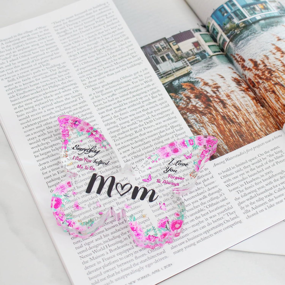 Mothers Day Gifts for Mom - Engraved Butterfly-Shaped Acrylic Plaque Decor - Mom Birthday Gifts from Daughter Son - Perfect Birthday Christmas Mothers Day Gifts for Mom, Ideas