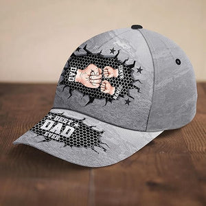 Personalized Fist Hat for Dad Father Papa Grandpa Husband, Customized Father's Day Birthday Gift with Name, Dad Papa Gifts