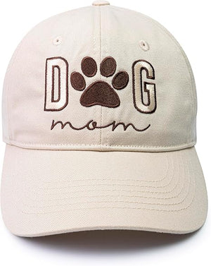 Embroidered Dog Mom Hat Adjustable, Embroidered Baseball Cap for Women, Birthday Gifts for mom Black