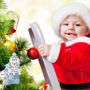 2025 Babys First Christmas Personalized Ornament Boy, Babies First, Grandson 1st Gift, Newborn Baby Gift Ideas, Baby's First Christmas 2025