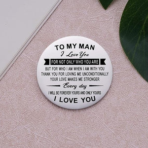 Pocket Hug Token Inspirational Reminder Gifts Mental Health Thinking of You Gift Self Love with PU Leather Keychain