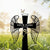 Personalized Cross Praying Hand Memorial Sign, Grave Marker Metal, Traditional Style, Remembrance, Customizable, Garden, Cemetery Stake, Loss of Loved One Sympathy, in Memory of Gifts