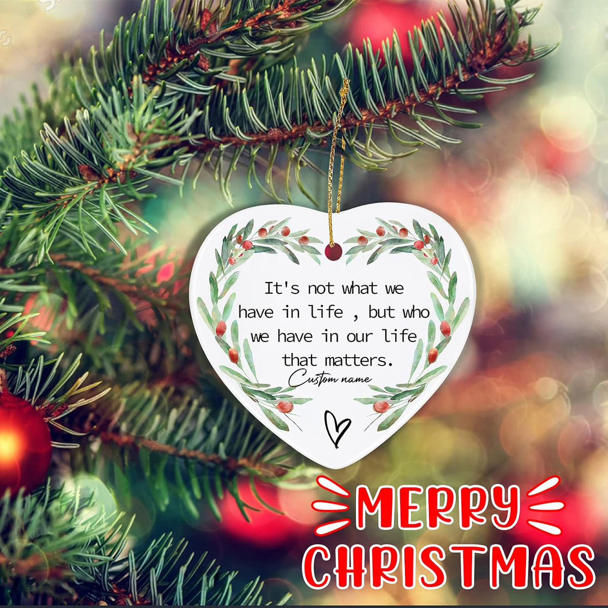 Friendship Ornaments - Custom Christmas & Birthday Gifts for Women - Home Decor Gift For Bestie Gift For Friends
