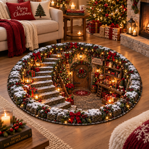 Quilted Round Christmas Workshop Rug, Festive Santa Village 3D Floor Decor 81b99cee-2aaa-4cec-b11e-b9084cac5de8-bbvbv-1-.png