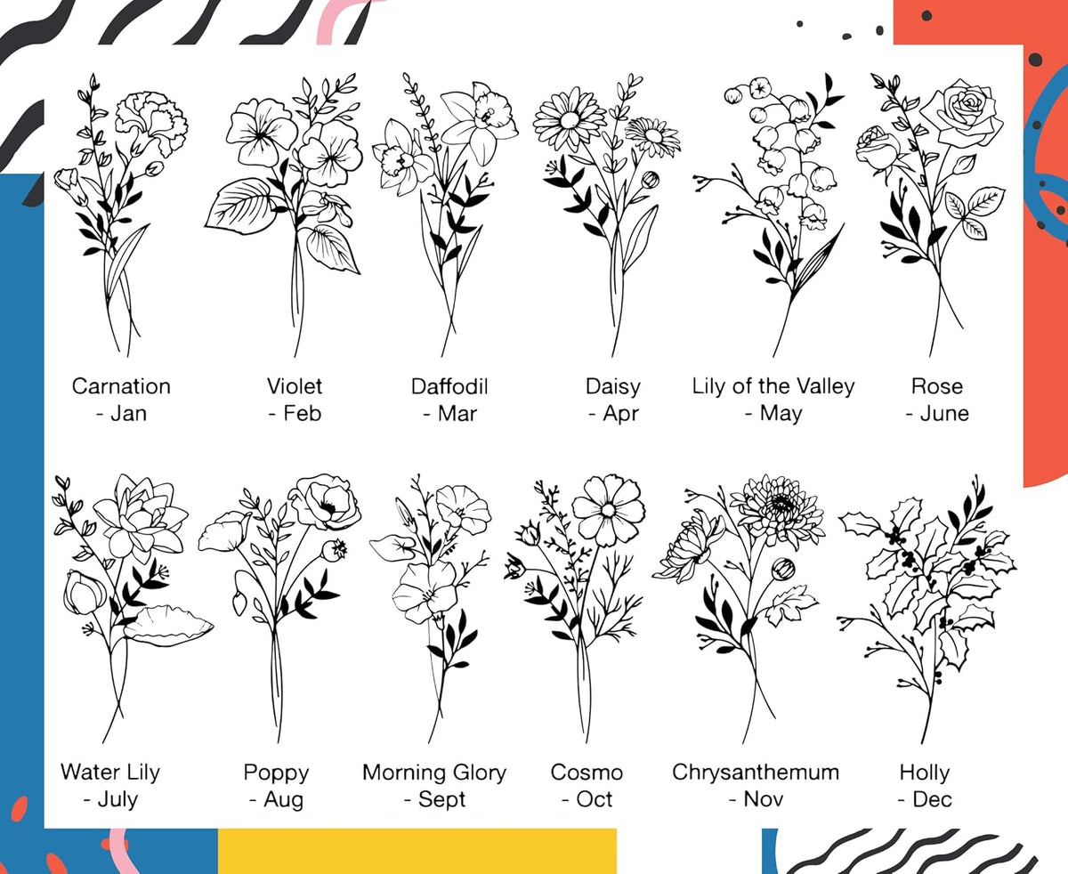 Personalized Birth Flower Glass Cup with Lid & Straw, 16oz Custom Name Mason Jar Tumbler, Dishwasher Safe Iced Coffee Cup, Floral Bridesmaid or Birthday Gift for Women, Glass Straws