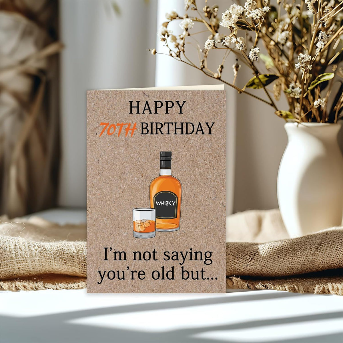 Cool 70th Birthday Gifts for Men Women, Funny 70th Birthday Cards for Him Husband, Unique 70 Year Old Birthday Decorationsfor Mom Dad