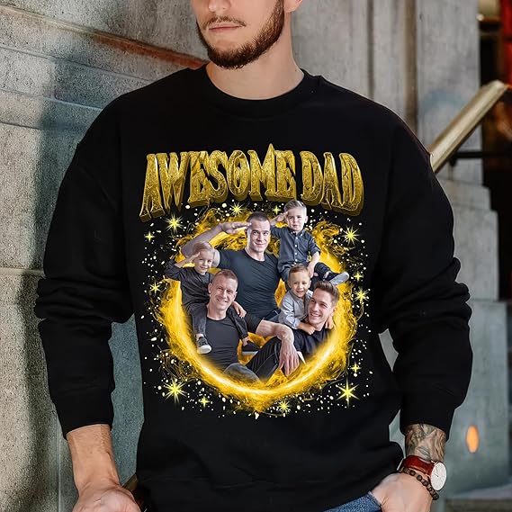 Custom Shirts for Men Personalized Gifts Customized Fathers Day Shirts Custom T Shirts Design Your Own Face Shirt