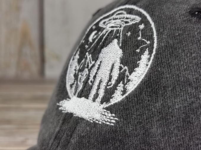 Embroidered UFO Alien Big Foot Hats 81cfptTKzML._AC_SX679.jpg