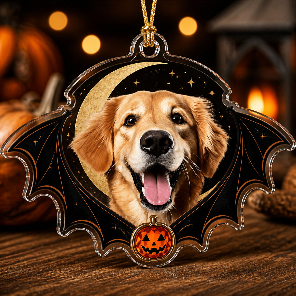 Custom Pet Photo Halloween Bat-Wing Acrylic Ornament - Personalized Laser Cut Custom Shape Ornament 81d02091-bea2-42ae-bc6a-bcb891ebff4e.jpg