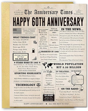 50th Anniversary Card for Women Men, Funny 50th Wedding Anniversary Decorations for Mom Dad, Romantic 50 Year Anniversary Card Custom Year Gift for Wife Husband, Golden Wedding Gift