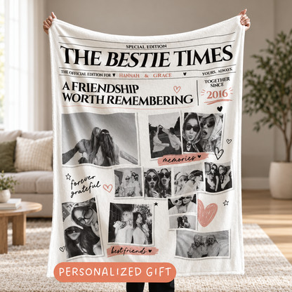 Personalized Best Friend Newspaper Blanket Custom Bestie Photo Collage Blanket Custom BFF Gift Gift for Her Friendship Keepsake Girls Night 81dac35e-664a-48eb-a73c-084800c9c14f-f410e92b-08a7-40d3-bb35-e26287c845fc.png